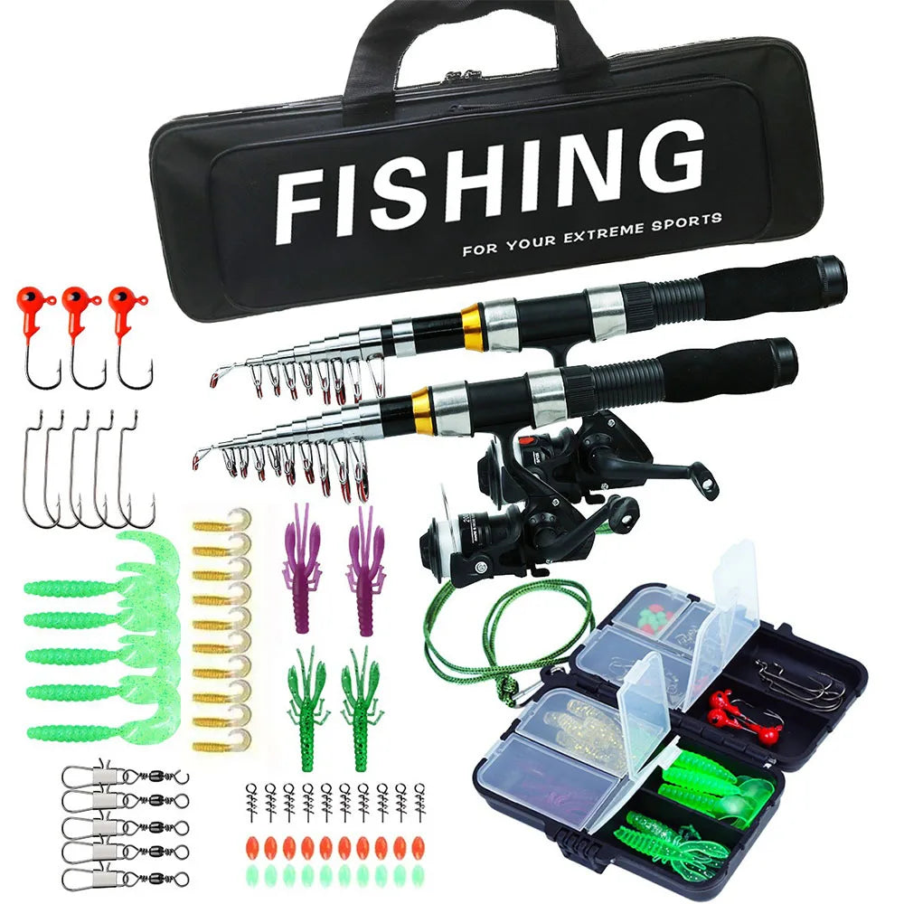 fishing Set Artificial Bait Fish Tackles Spinning Fishing