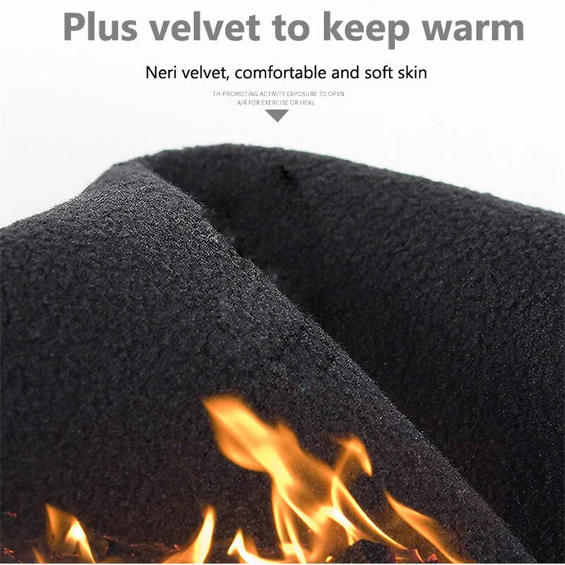 Winter Warm Full Fingers Waterproof Wind proof Touch Screen Fleece Gloves