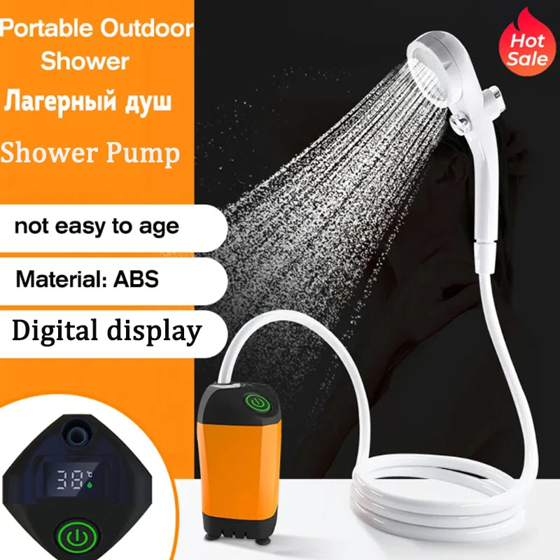 2023 Outdoor Camping Shower Portable Electric Shower Pump