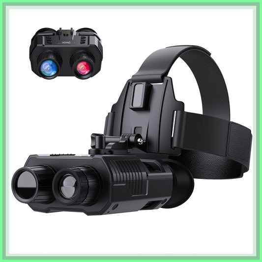Night Vision Binoculars Goggles NV8000 Infrared Digital Head Mount Built-in Battery Rechargeable