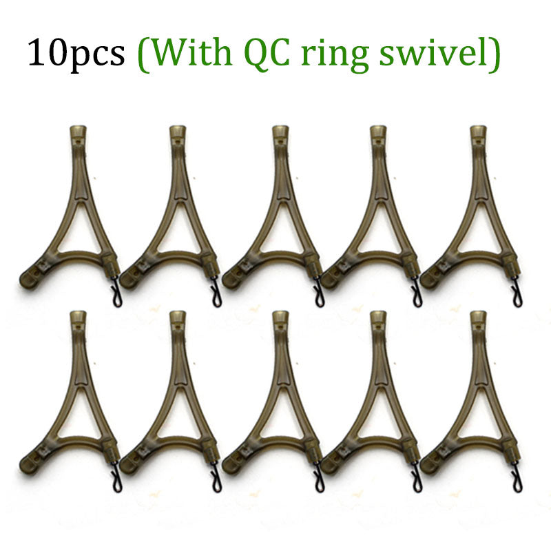 10pcs Carp Fishing Accessories Anti Tangle System For Method Feeder Cage Carp Rigs Tool Side Bends Swivel Fish Tackle Equipment