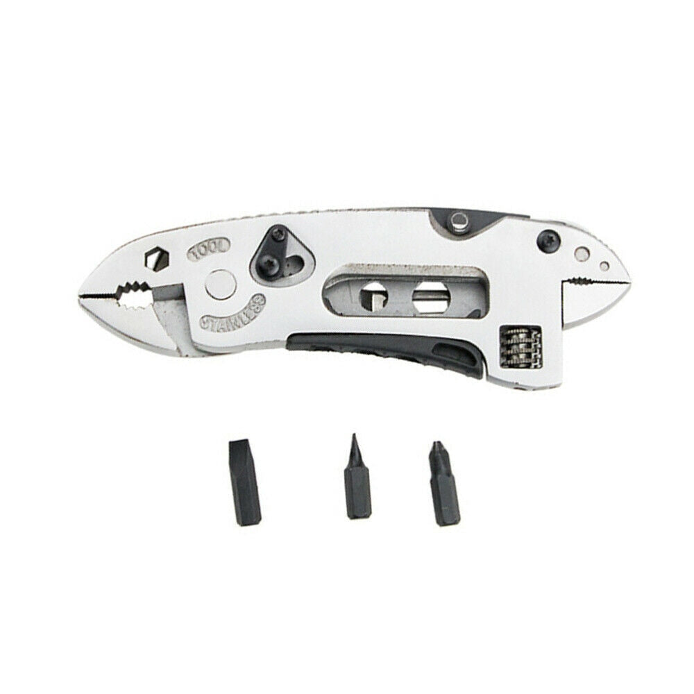 Pocket Stainless Steel Multi Folding Pliers Knife Wrench Screwdriver