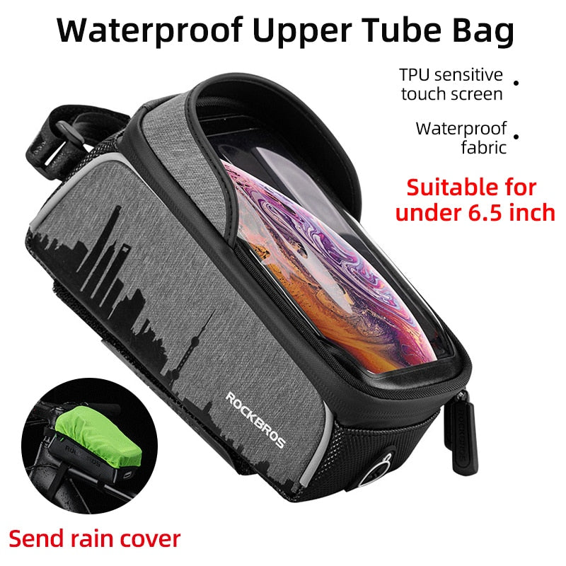 Bicycle Bag Waterproof Touch Screen Cycling Bag 6.5 Phone Case