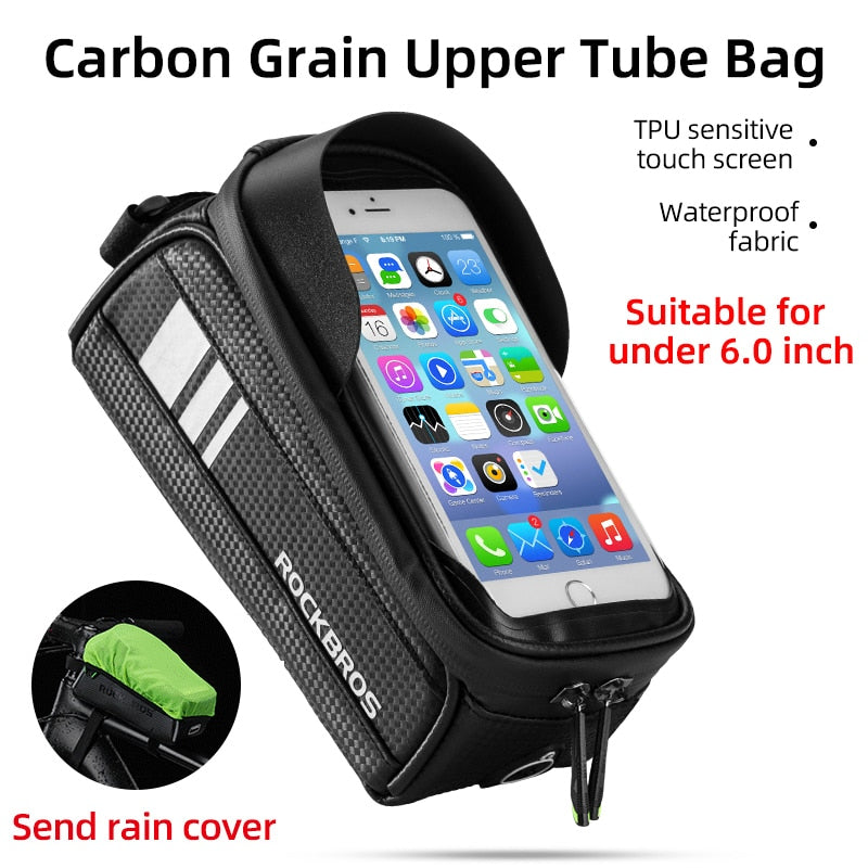 Bicycle Bag Waterproof Touch Screen Cycling Bag 6.5 Phone Case