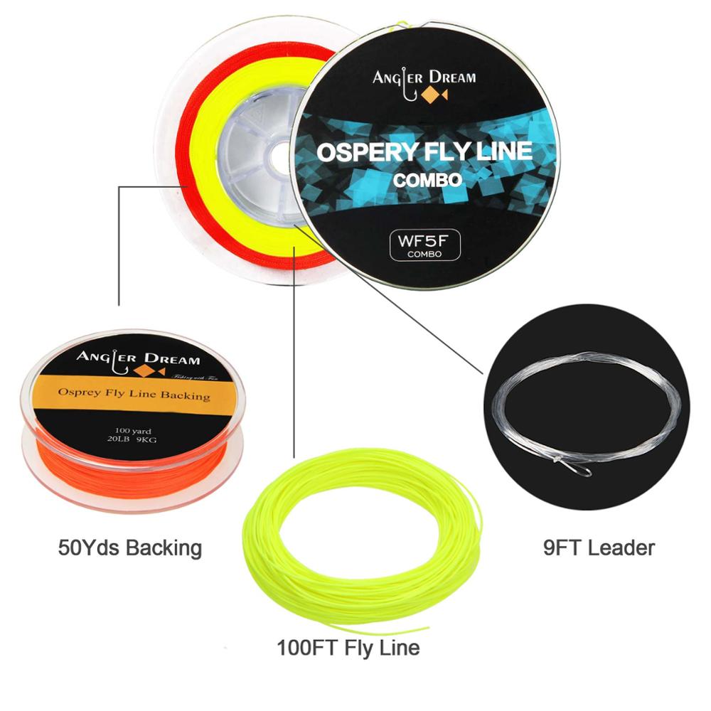 Fly Reel CNC and Fly Fishing Line Combo-Ship From US