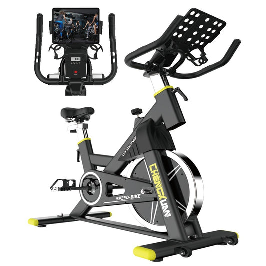 Stationary Fitness Bike Ipad Holder with LCD Monitor