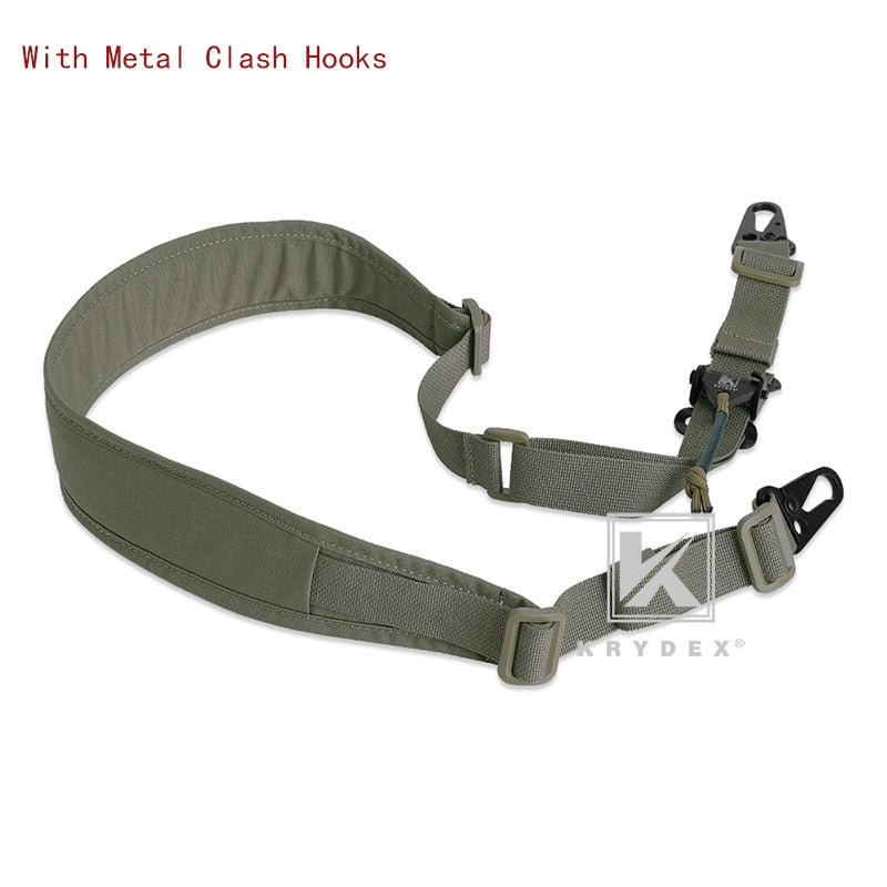 Modular Rifle Sling Strap Removable Tactical 2 Point / 1 Point 2.25 Padded Combat Shooting or Hunting Rifle Accessories