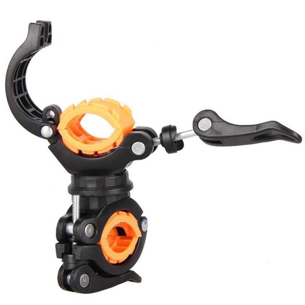 360°Rotation Cycling Clip Clamp Flashlight Mount Holder Universal Bicycle Bike LED Light Flashlight Torch Mount Holder