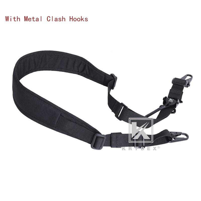 Modular Rifle Sling Strap Removable Tactical 2 Point / 1 Point 2.25 Padded Combat Shooting or Hunting Rifle Accessories