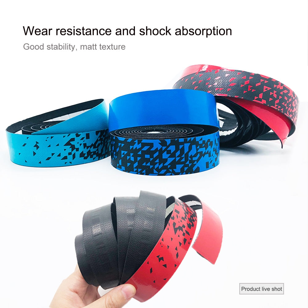 MOTSUV Bicycle Handlebar Tape Anti-Vibration PU EVA Bent Cycling Road Bike Tapes Racing Breathable Non-Slip Handle Bar Belt Wrap