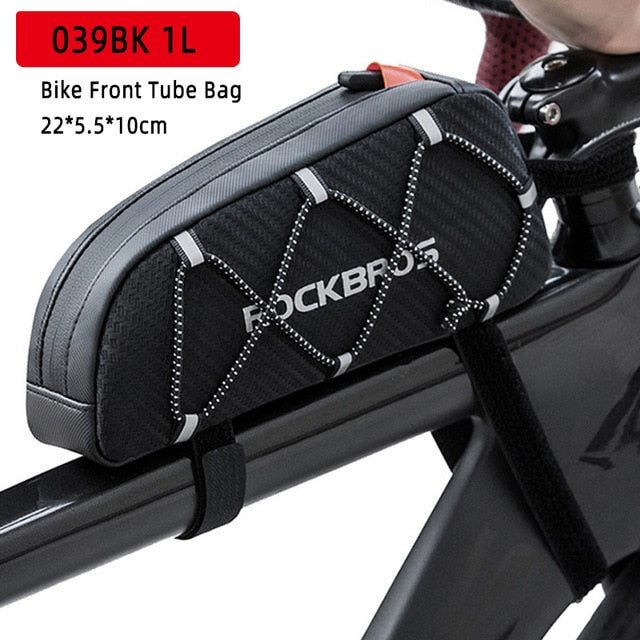 ROCKBROS Bicycle Bag Reflective Front Top Frame Tube Bag