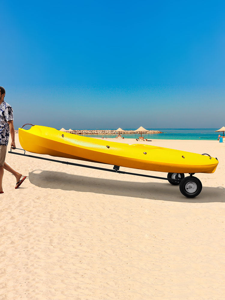 Kayak Canoe Boat Mover Dolly  Durable Sand Wheels 360 LBS Trailer Capacity Adjustable Length